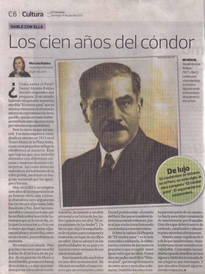 A música peruana e o legado do violonista Raúl García Zárate - Matéria escrita por Marcela Robles para o El Comercio, jornal peruano