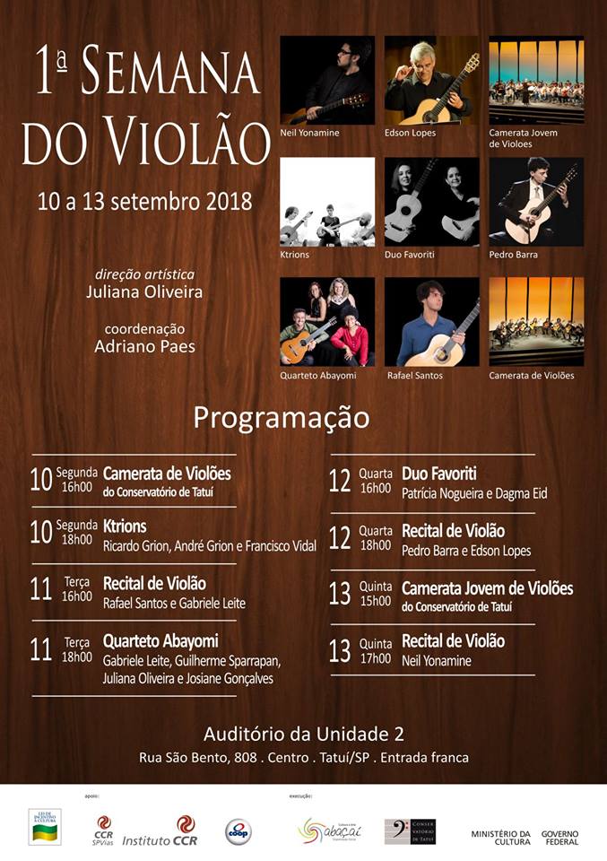 Tatuí promove Semana do Violão