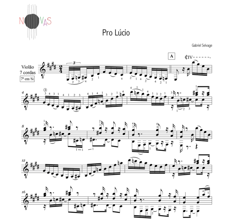 Pro Lúcio (Gabriel Selvage) - Violão Solo