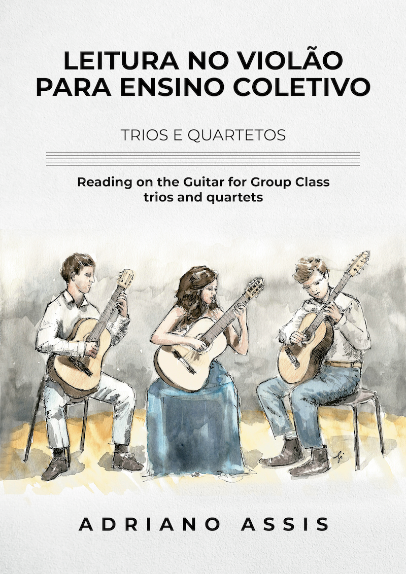 Leitura para violão no ensino coletivo é tema de livro - Capa do livro