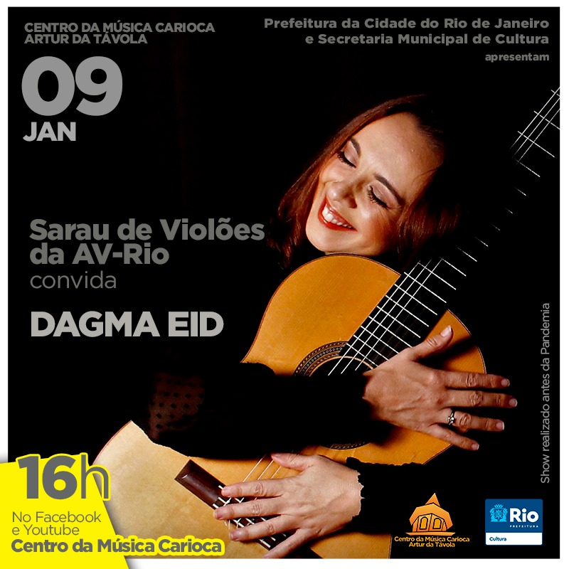 Dagma Eid faz recital de vihuela, violão e guitarra barroca e romântica neste sábado - banner