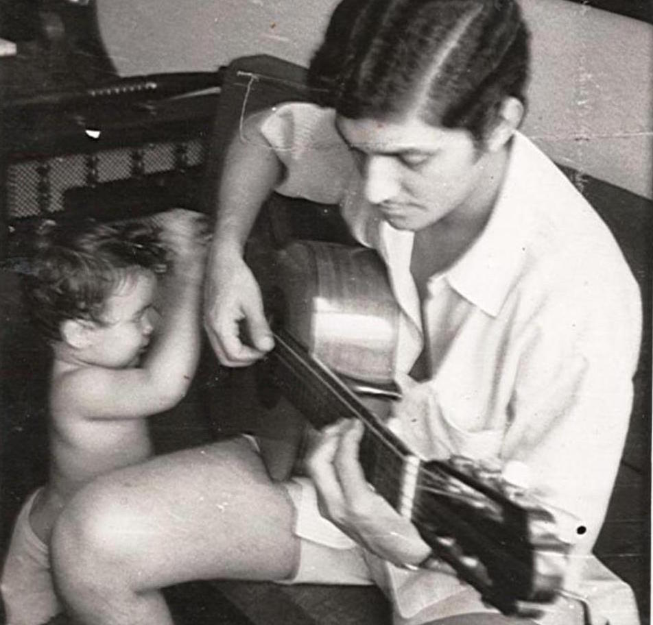 Geraldo Vespar tem obra inédita lançada em disco de Paulo Martelli - Geraldo Vespar e Karla Patricia, 1971, arquivo particular