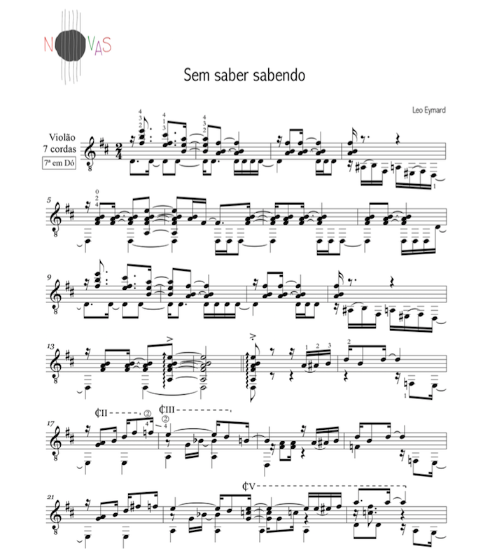 Leo Eymard comenta o samba “Sem Saber Sabendo”, do CD Novas 3. Baixe a partitura