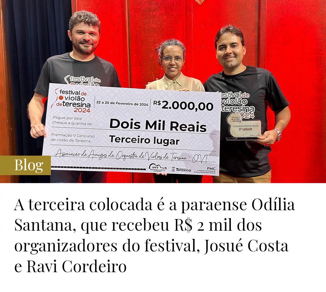 Confira os vencedores do V Concurso de Violão de Teresina