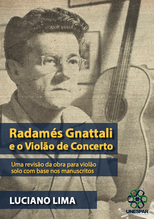 Obra inédita de Radamés Gnattali é descoberta e lançada por violonista - capa livro Radamés Gnattali e o violão de concerto