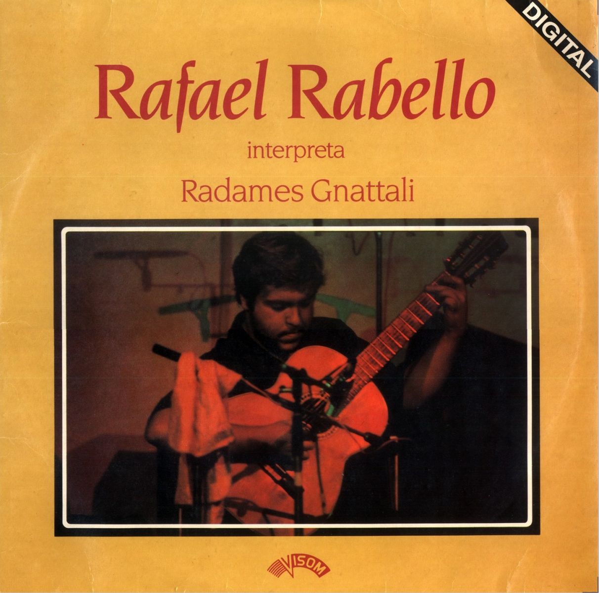 Obra inédita de Radamés Gnattali é descoberta e lançada por violonista - Capa LP Raphael Rabello interpreta Radamés Gnattali