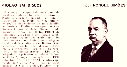  Violão e Mestres: história e sonho de uma revista - imagem Ronoel Simões