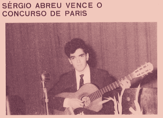  Violão e Mestres: história e sonho de uma revista - recorte da revista com Sergio Abreu