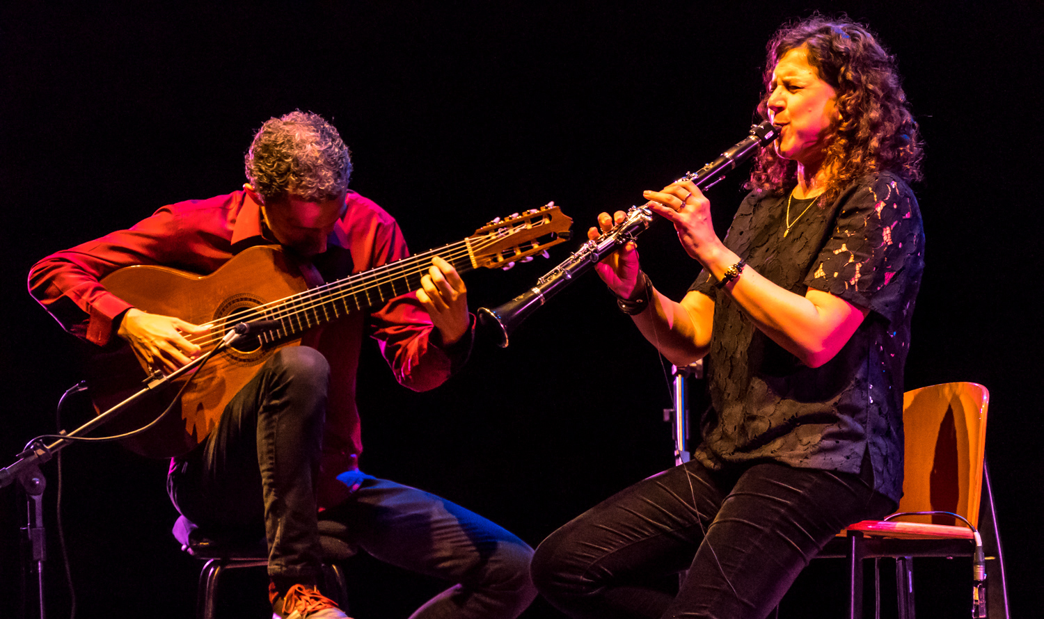 Com repertório inédito, violonista Marcello Gonçalves e a clarinetista Anat Cohen fazem show online neste sábado - foto Marcello Gonçalves e a clarinetista Anat Cohen