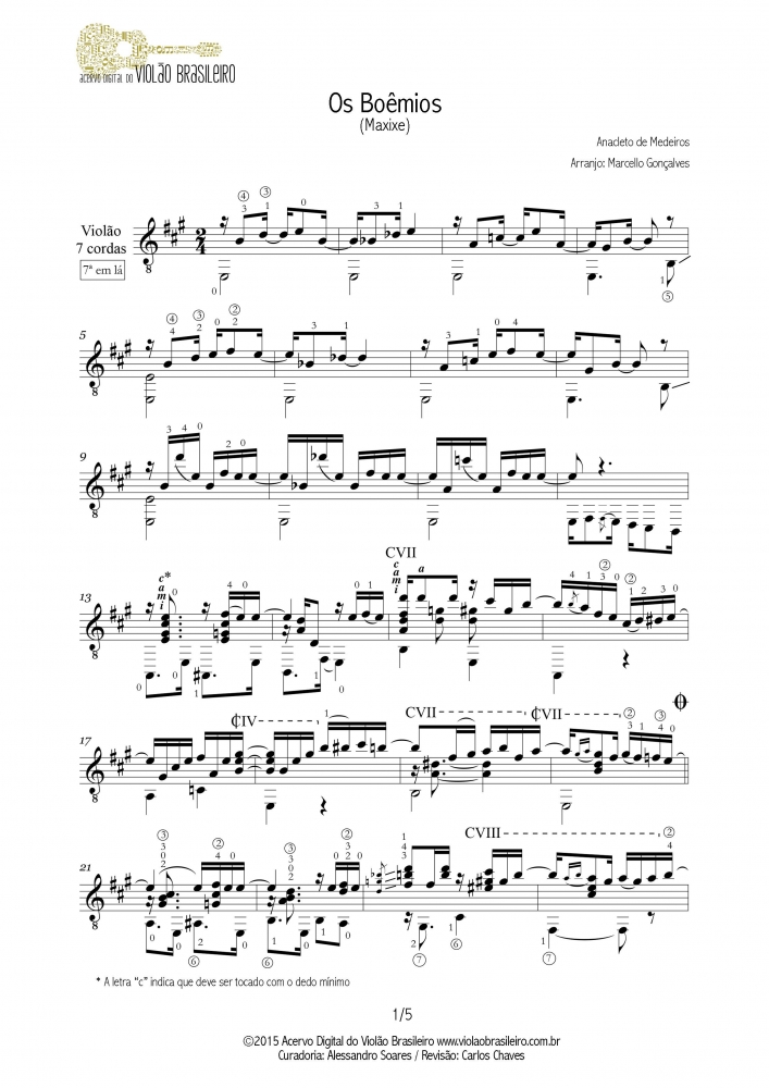 Os Boêmios (Anacleto de Medeiros) - violão 7 cordas solo