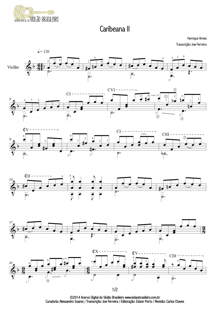 Caribeana 2 (Henrique Annes) - violão solo